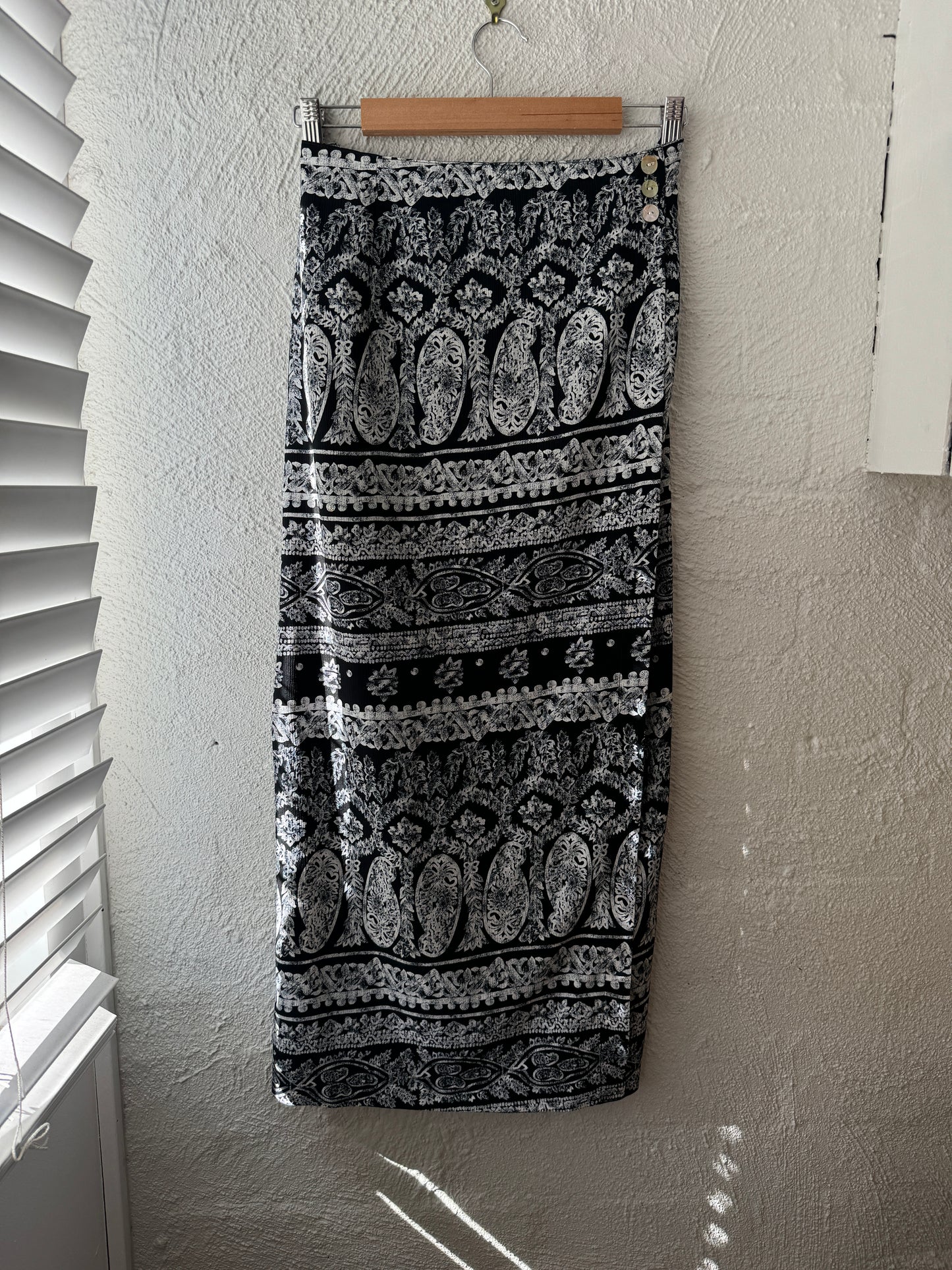 Vintage 1990s Bohemian Maxi Skirt