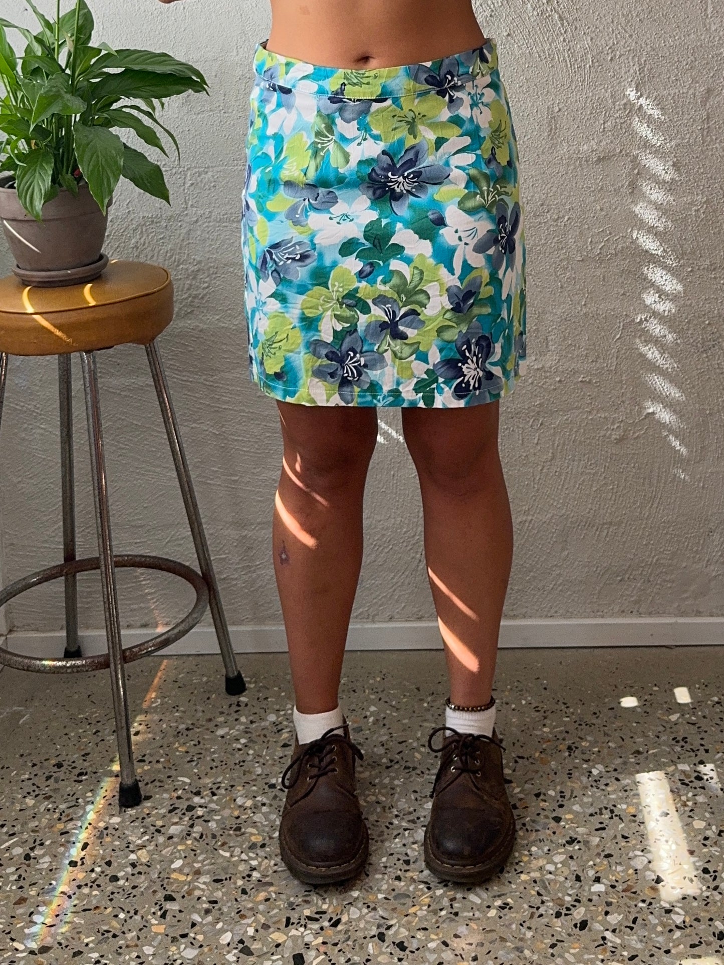Vintage 1980s 'Altberny' Mini Floral Skirt
