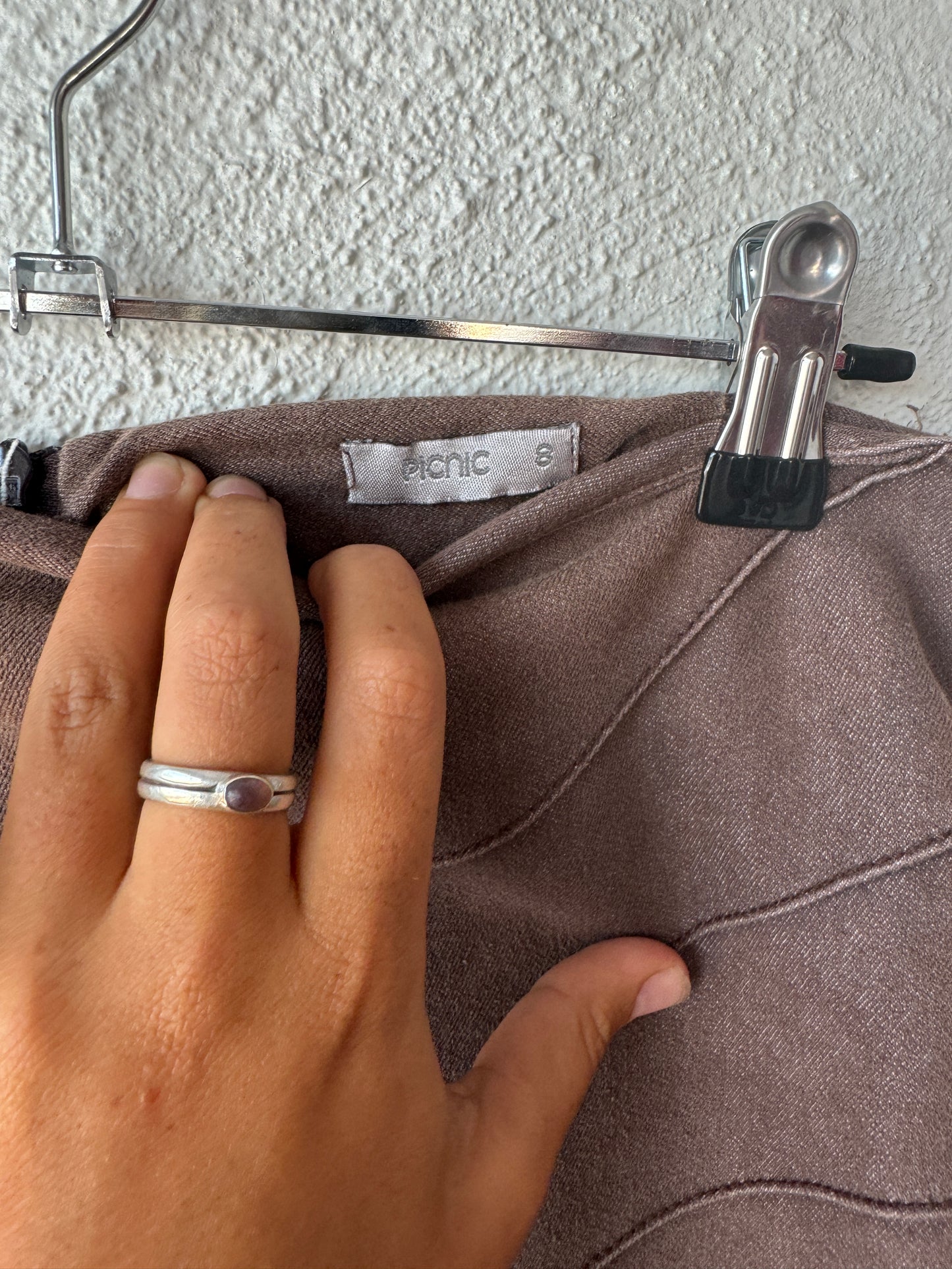 Vintage 'Picnic' Brown Denim Skirt