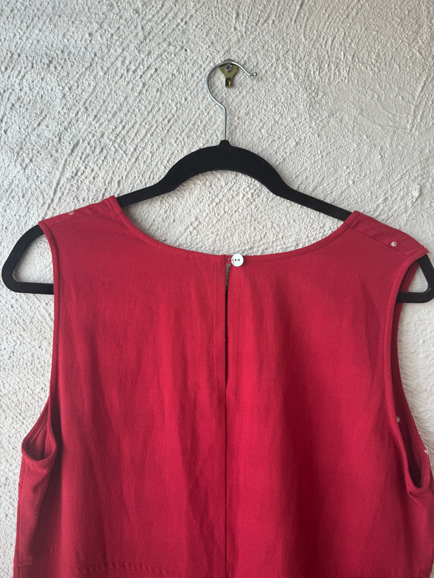 Vintage 1990s Red Mini Slip Dress