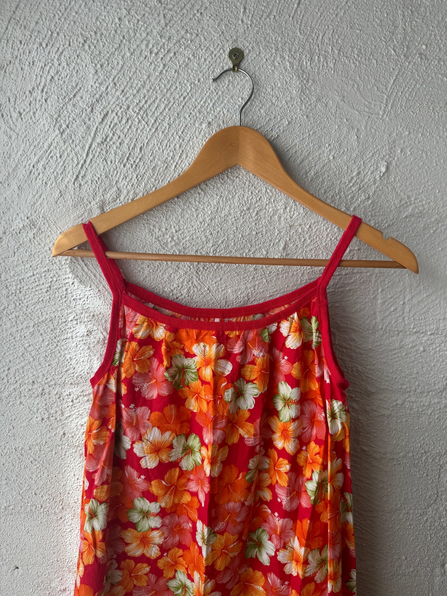 Y2k Hibiscus Mini Slip Dress