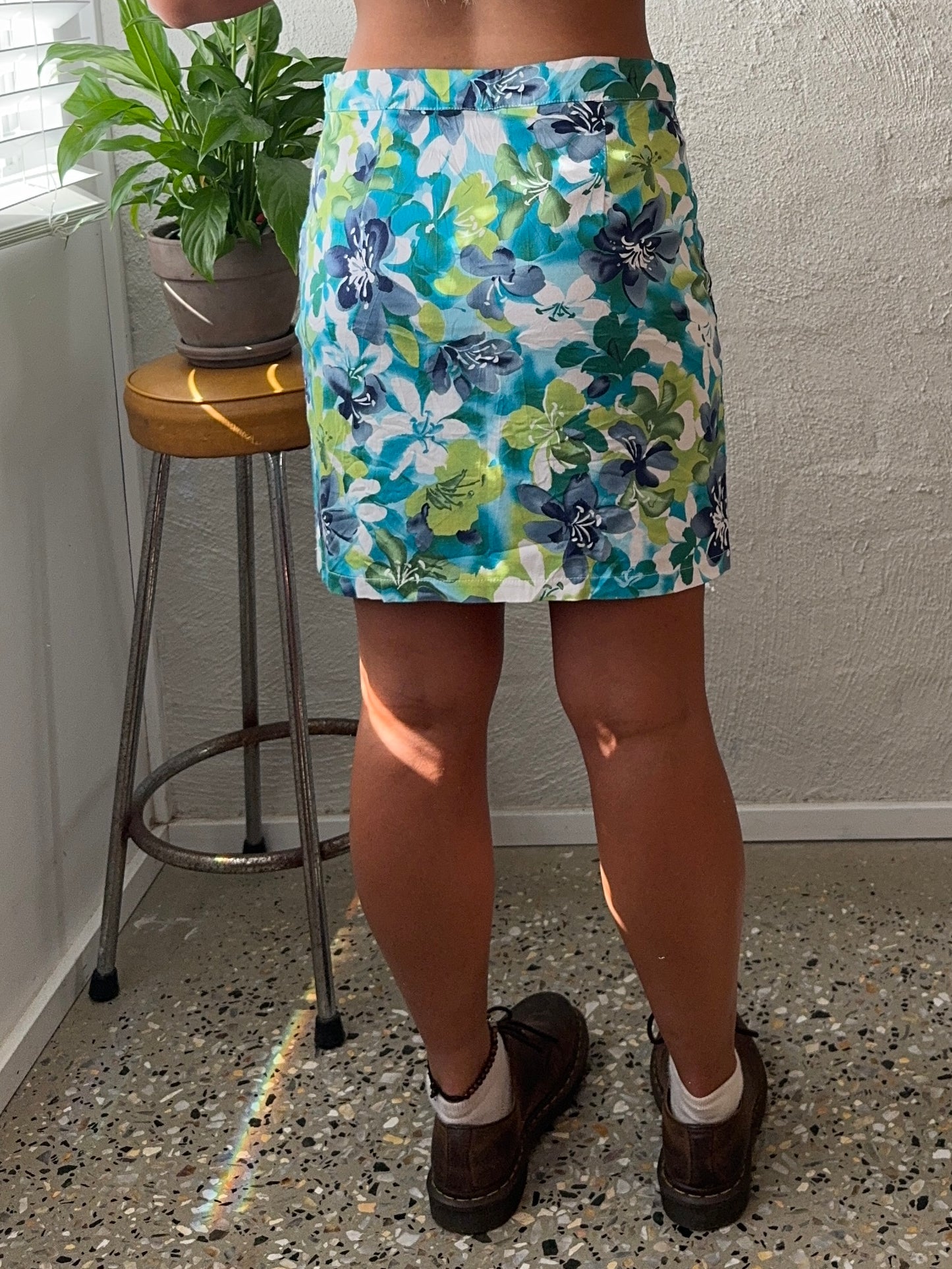 Vintage 1980s 'Altberny' Mini Floral Skirt