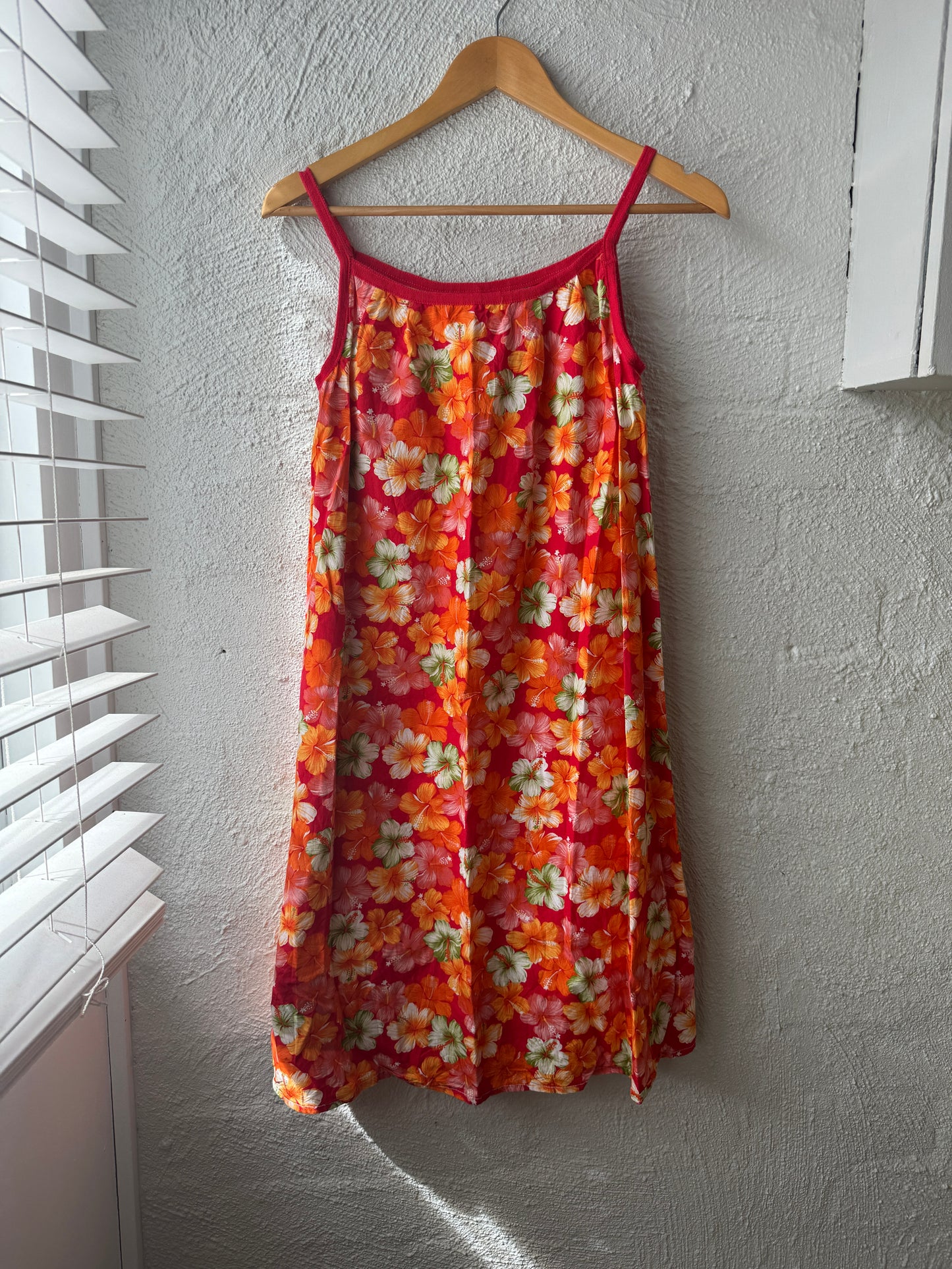Y2k Hibiscus Mini Slip Dress