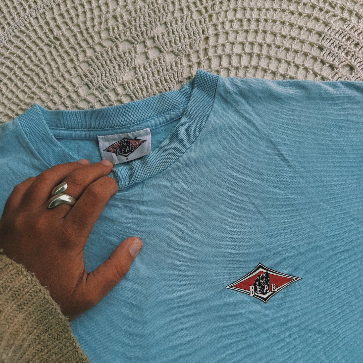 Vintage 90s 'Bear Surf' Tee