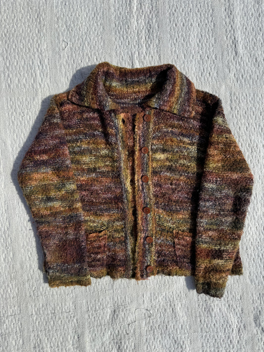 Vintage Rainbow Knit Cardigan