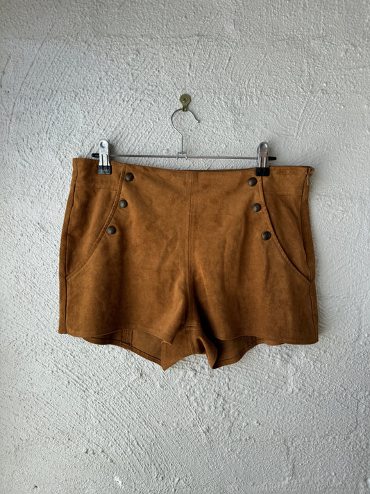 70s Style 'Pull & Bear' Brown Retro Shorts