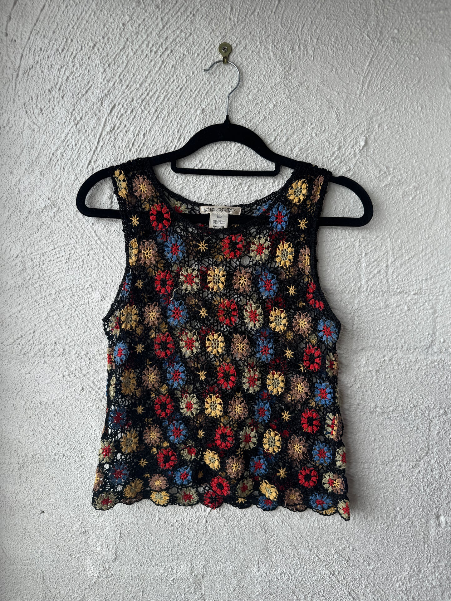 RARE Vintage 70s Style Crotchet Tank