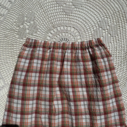 Vintage Plaid Maxi Skirt