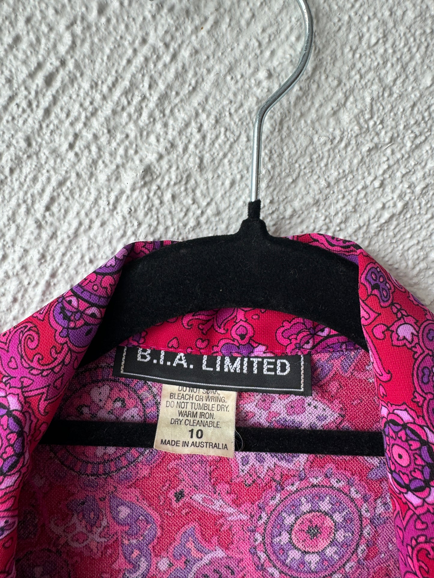 RARE Vintage 80s 'B.I.A. LIMITED' Paisley Top