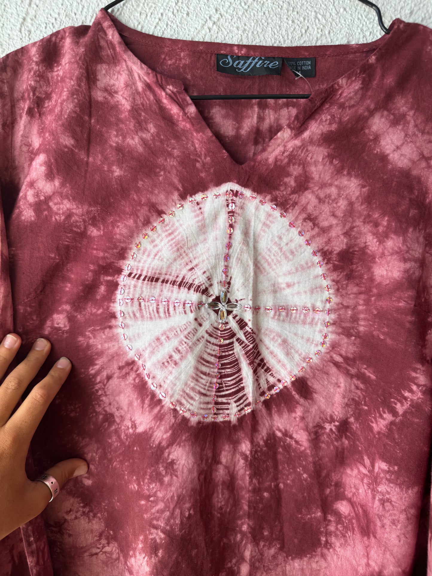 1990s Deadstock 'Saffire' Tie Dye Blouse