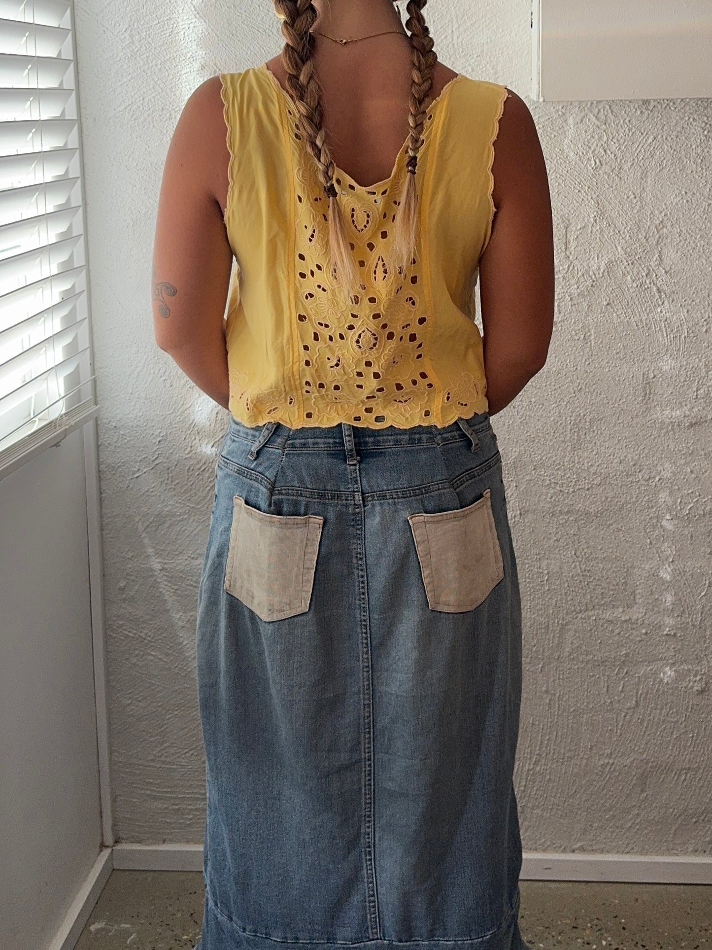 Vintage 1970s 'Shinta' Yellow Blouse