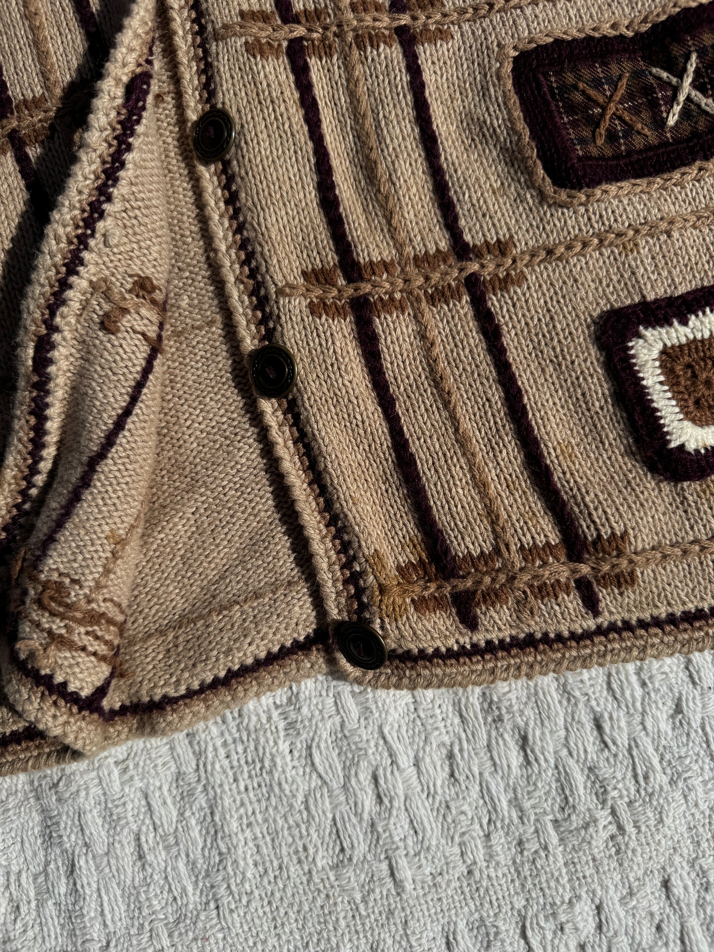 RARE Vintage 1980s Patchwork Vest