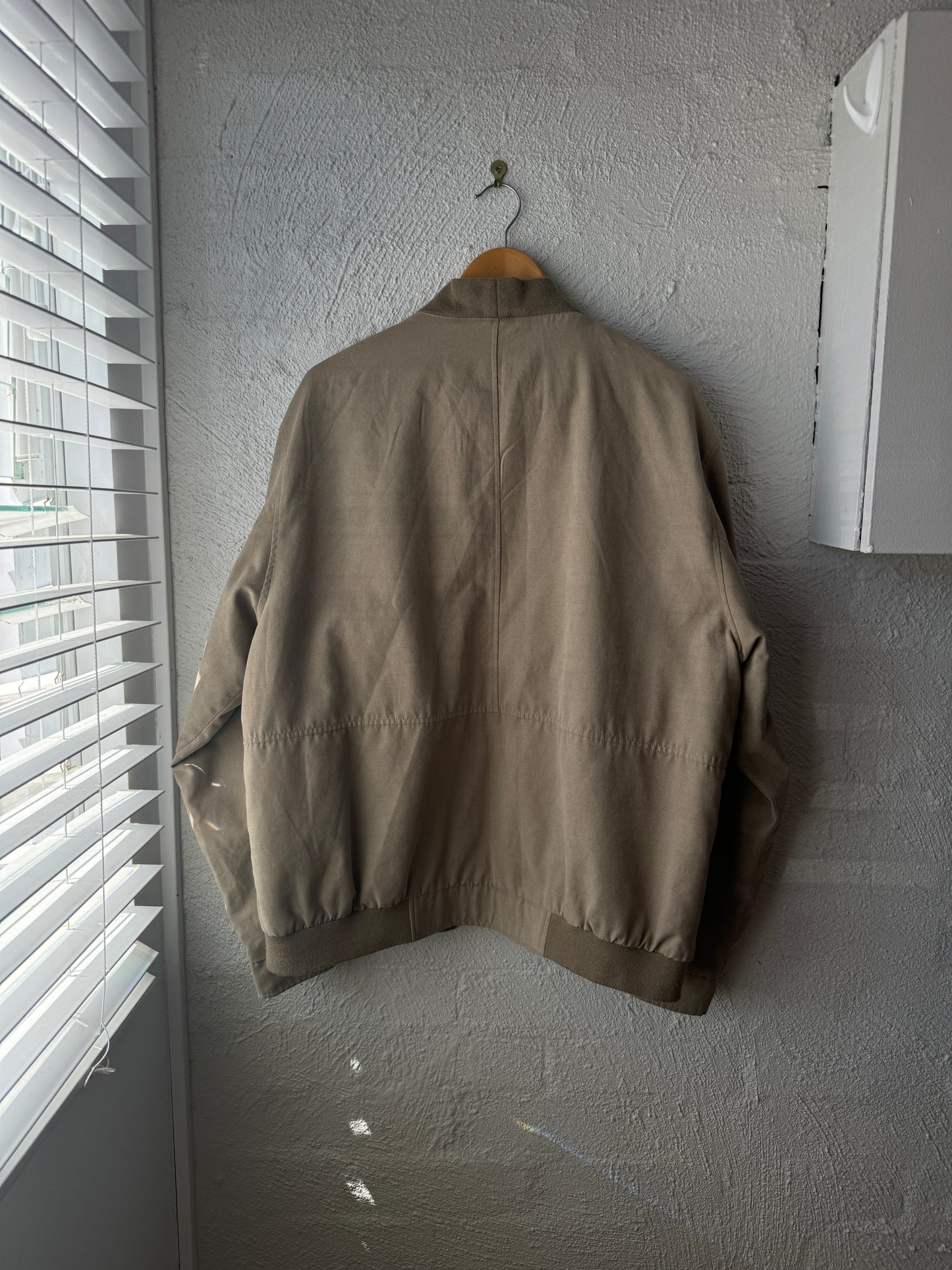 Vintage 90s 'Tribute' Micro Suede Bomber Jacket