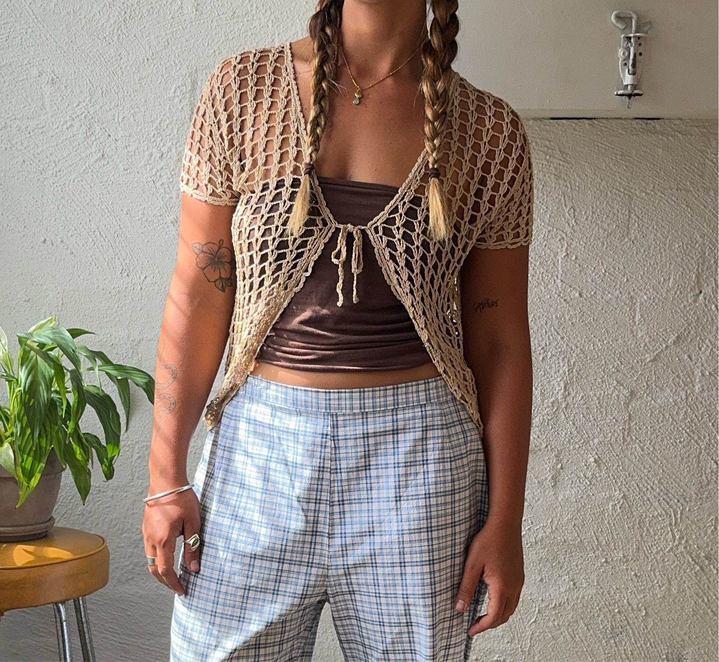 Vintage 'Katie's' Crochet Blouse