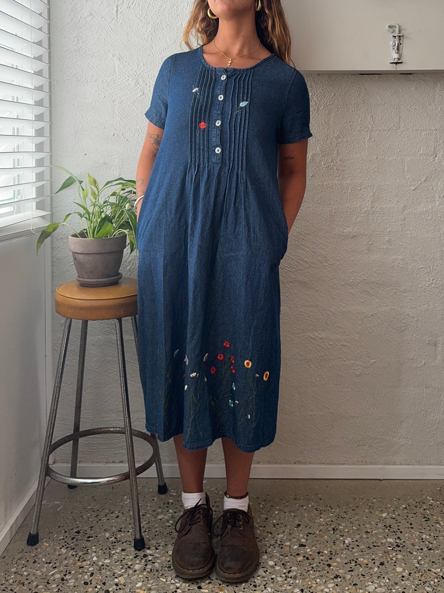 Vintage ‘Dmart’ Denim Maxi Dress