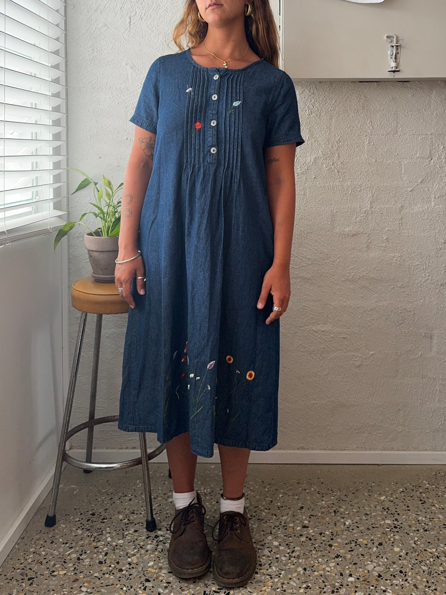 Vintage ‘Dmart’ Denim Maxi Dress