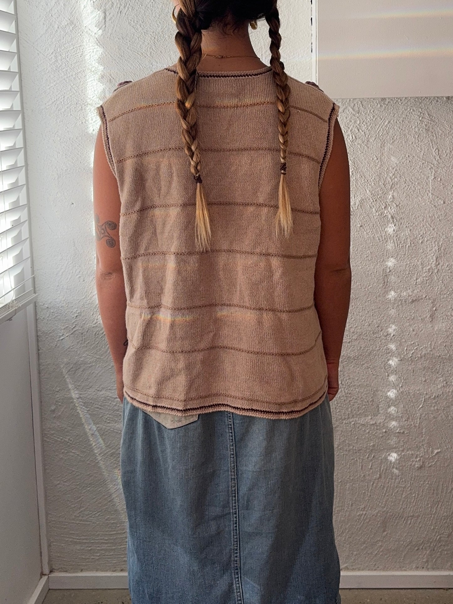 RARE Vintage 1980s Patchwork Vest